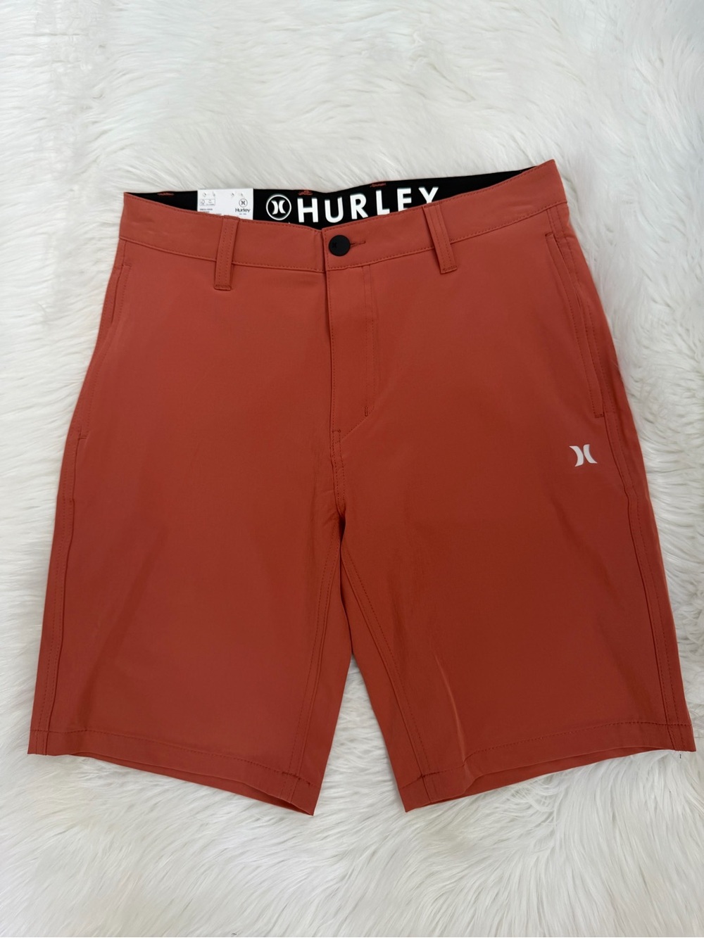 Hurley Rust Performance Hybrid Shorts Sz 30